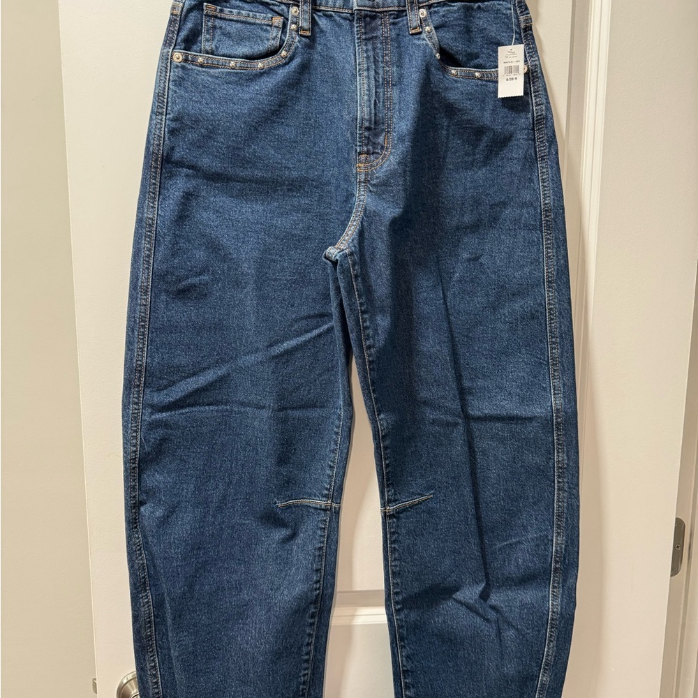 GAP Women's Studded Barrel Jeans
